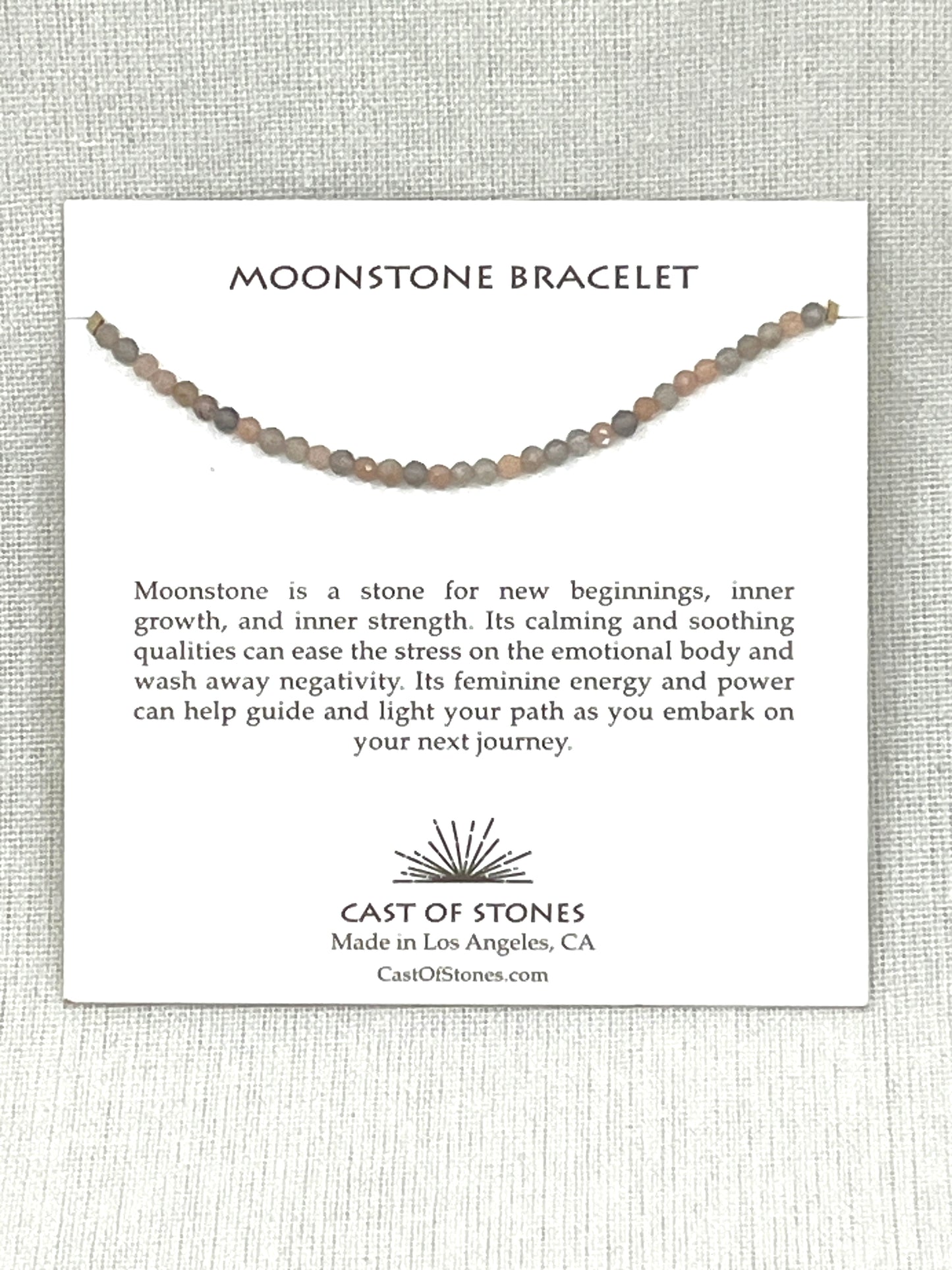 Moonstone Cast of Stones Bracelet