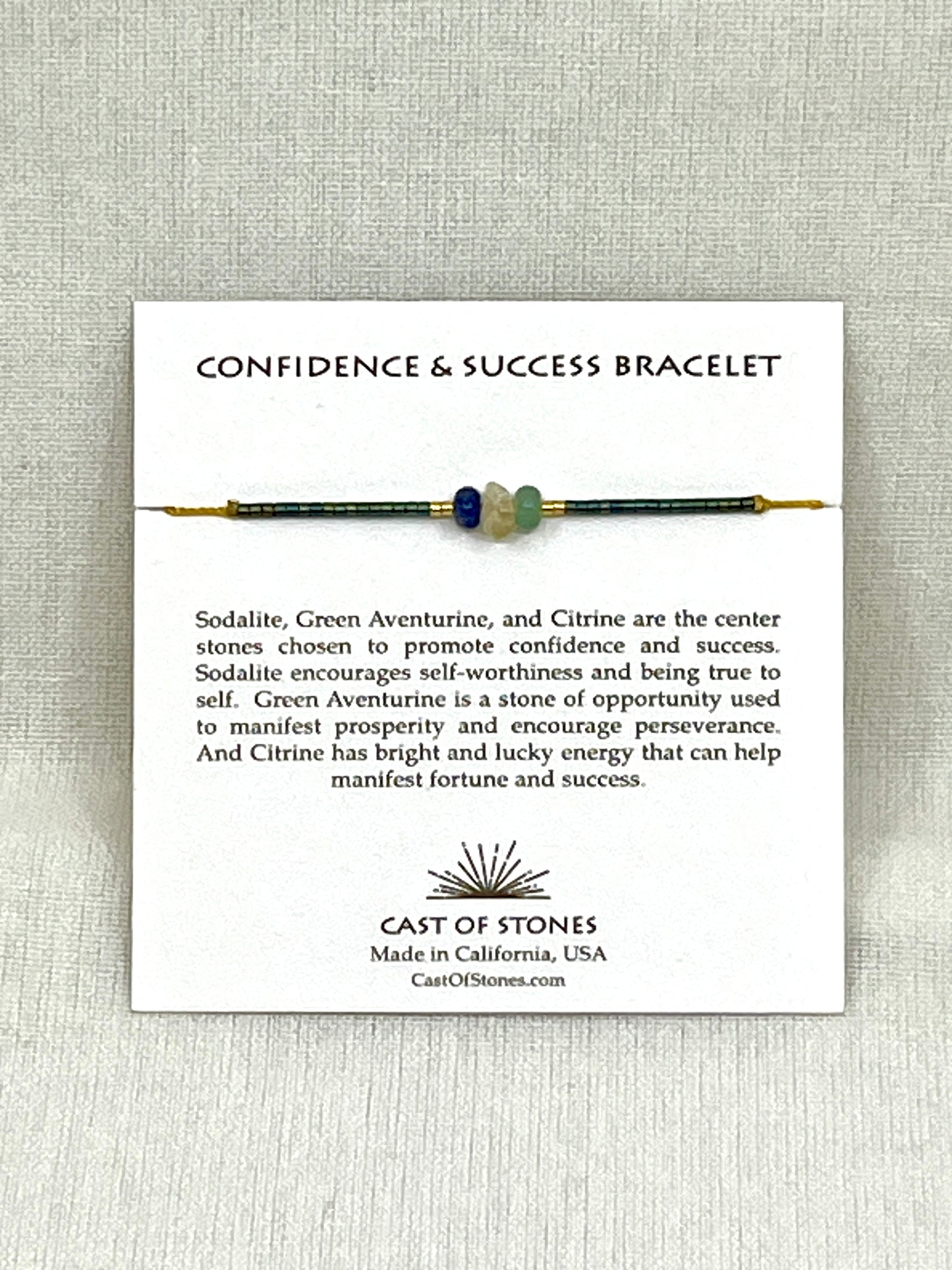 Confidence & Success Cast of Stones Bracelet