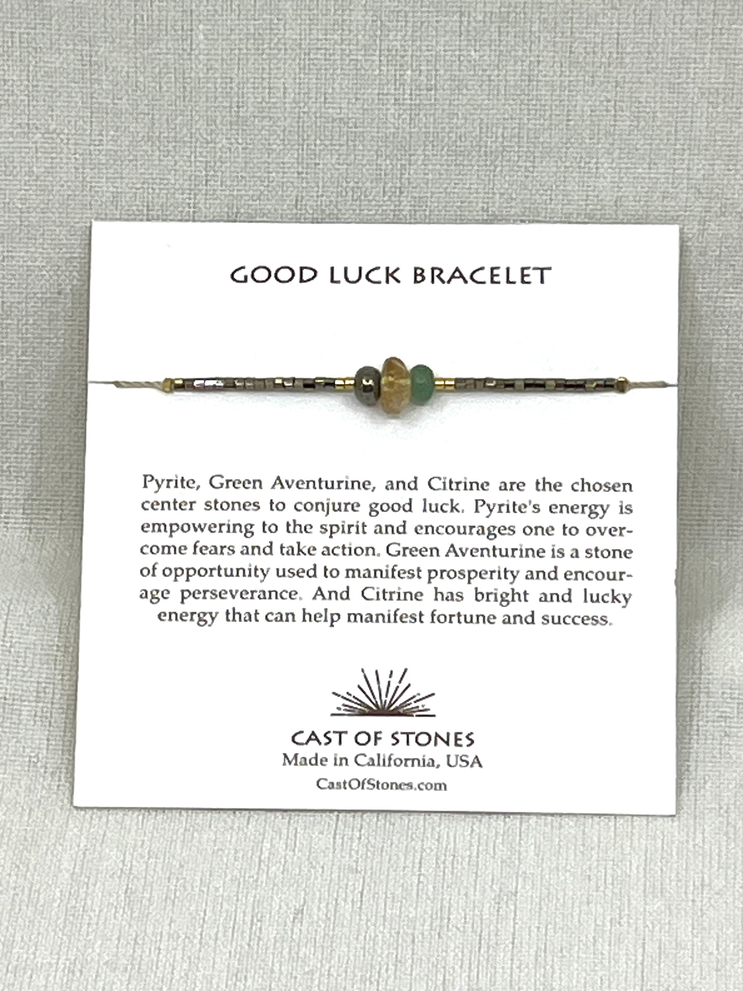 Good Luck Cast of Stones Bracelet