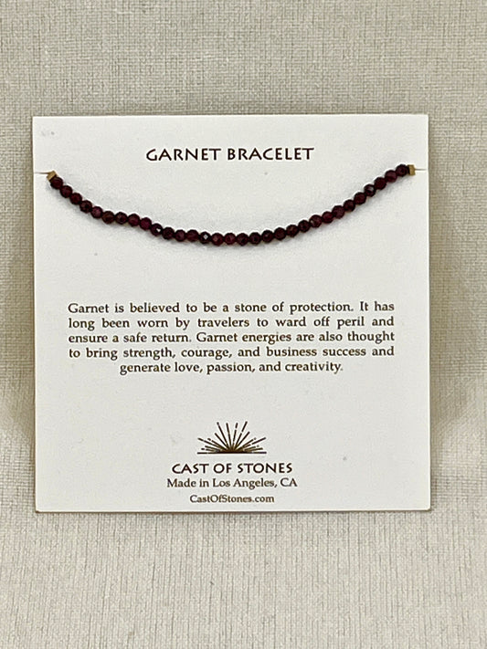 Garnet Cast of Stones Bracelet